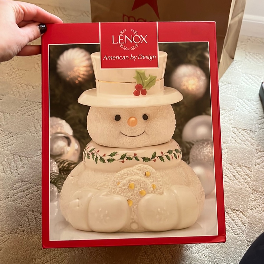 Lenox Snowman Cookie Jar